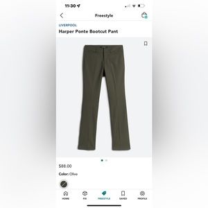 Liverpool, Olive pants, 16W